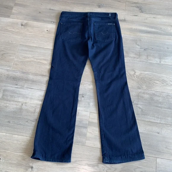 7 For All Mankind Indigo Bootcut Jean 28 - Picture 8 of 12